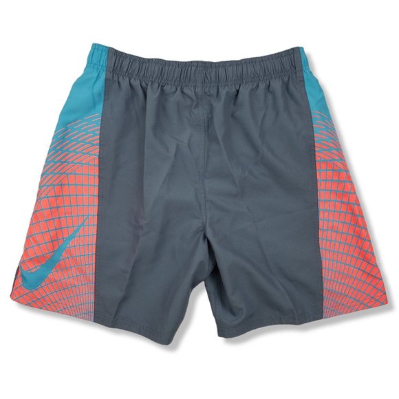 Nike 7” Clash Volley Men’s Swim Shorts NESS7430 Grey/Blue Size M - Picture 13 of 13